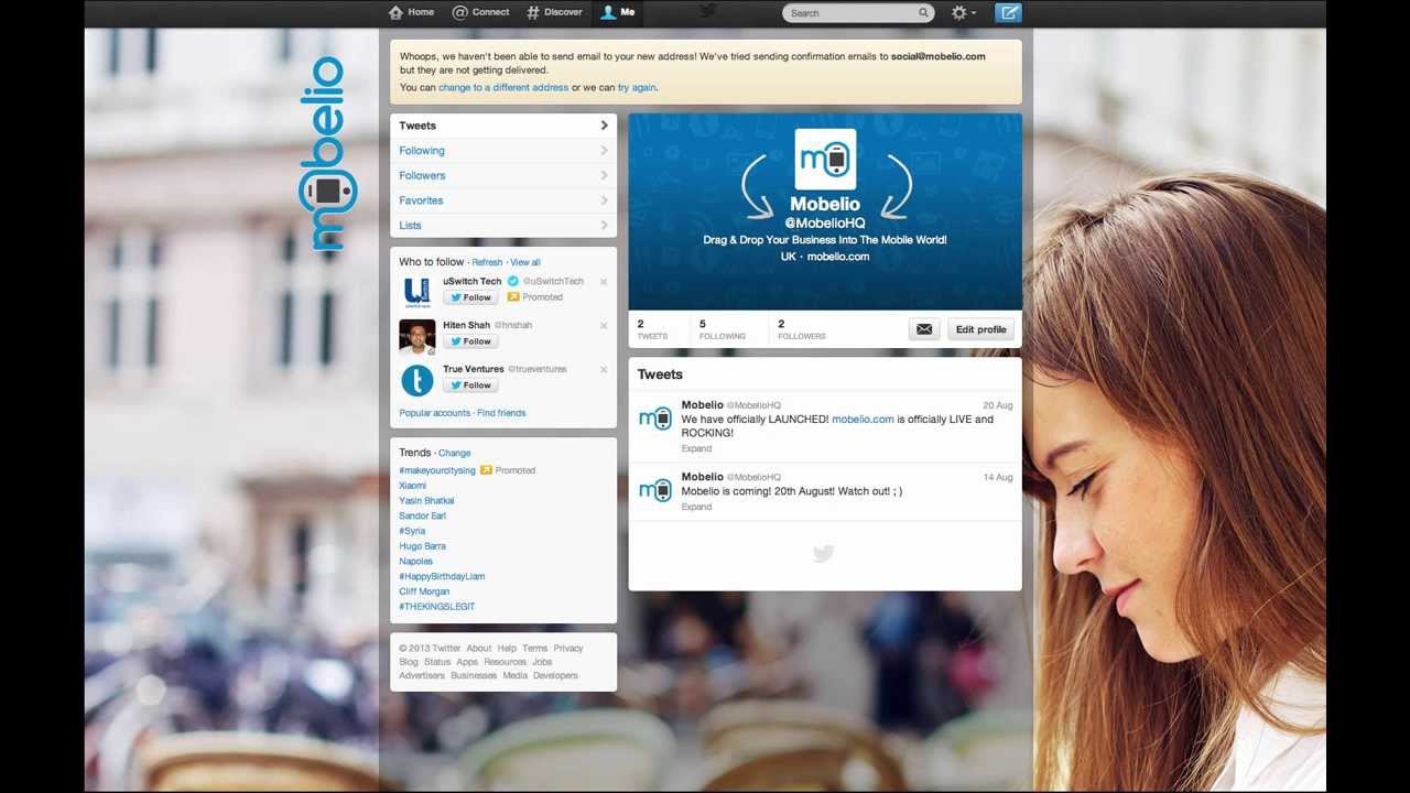 Mobelio - Adding A Twitter Feed To Your Mobile Site