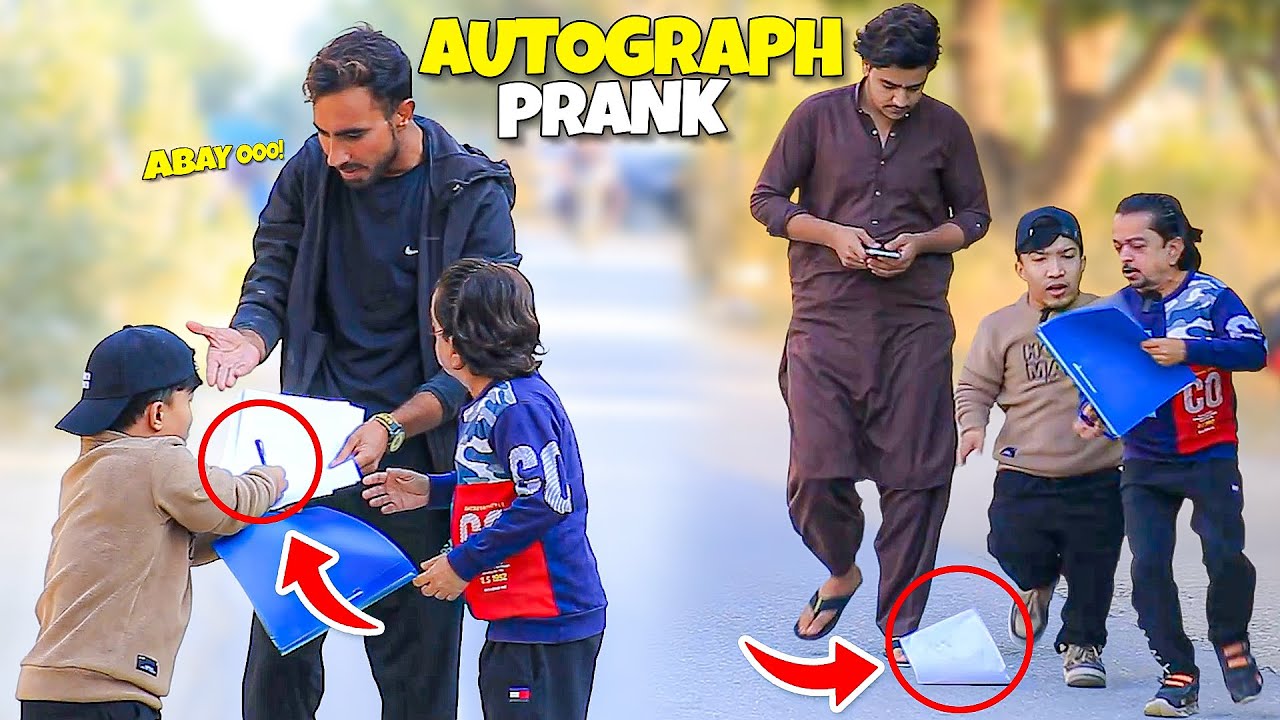 Giving Autograph Prank - Funny Reactions - | ⁨@NewTalentOfficial⁩