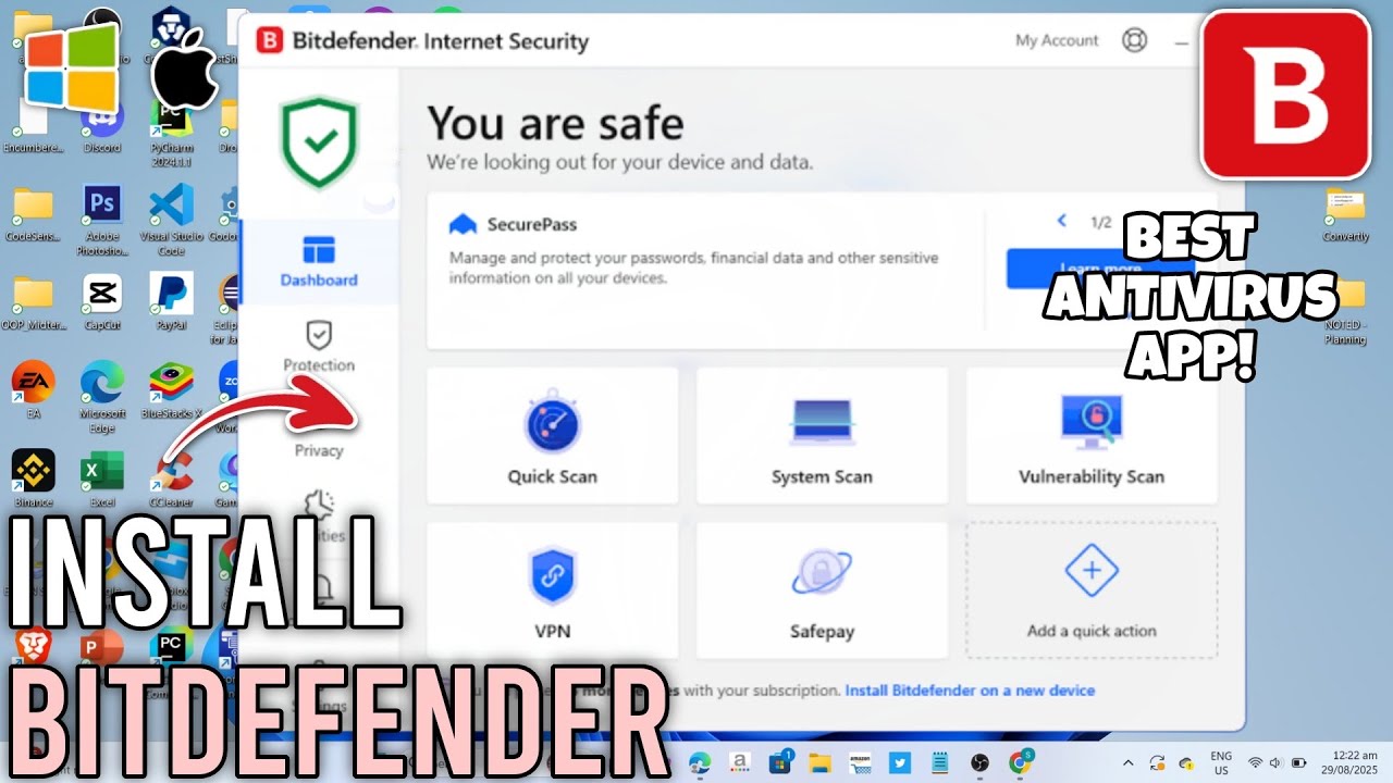 Как установить антивирус BitDefender на ПК или ноутбук &mdash; полное руководство (2025)