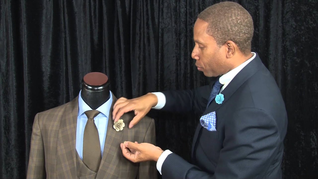 How To Wear A Lapel Flower Pin On Your Suit