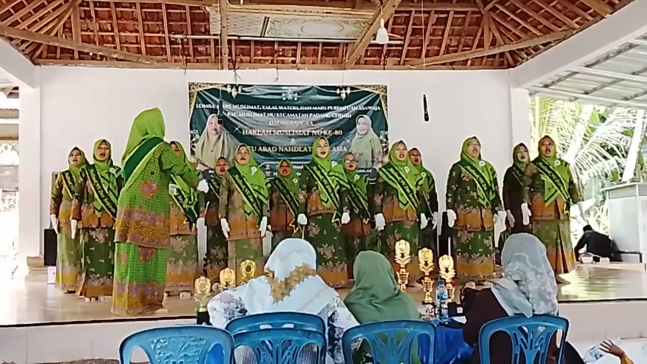 Muslimat Ranterejo 2 dalam rangka lomba Mars Muslimat, Yalal Wathon, Perempuan Aswaja 