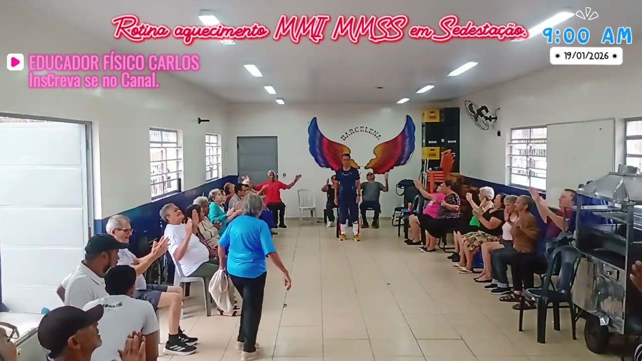 ROTINA AQUECIMENTO MMII MMSS COM OS PACIENTES DA UBS JARDIM HELENA.