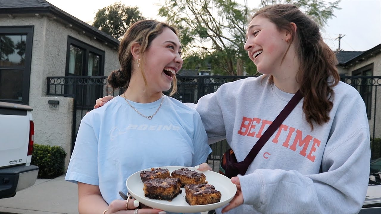 i delivered brownies to my friends
