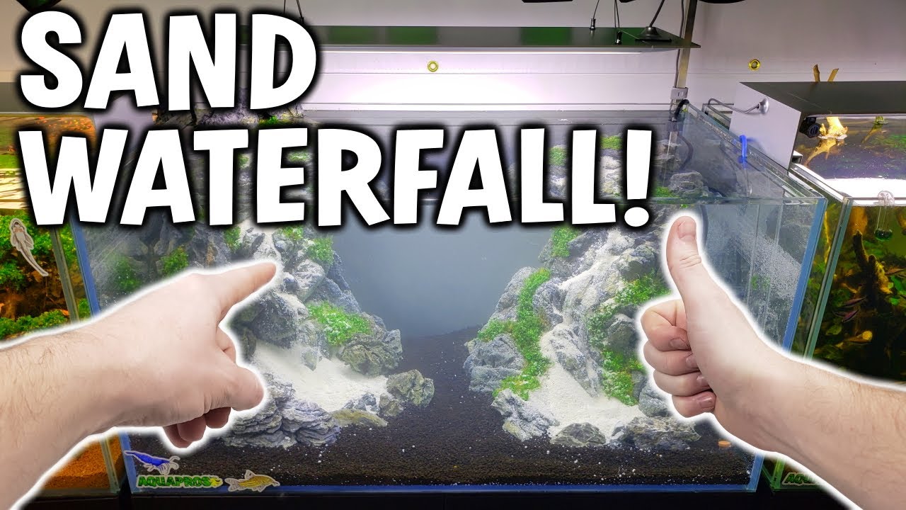 Japanese DOUBLE Sand Waterfall Aquarium Setup | AQUAPROS |