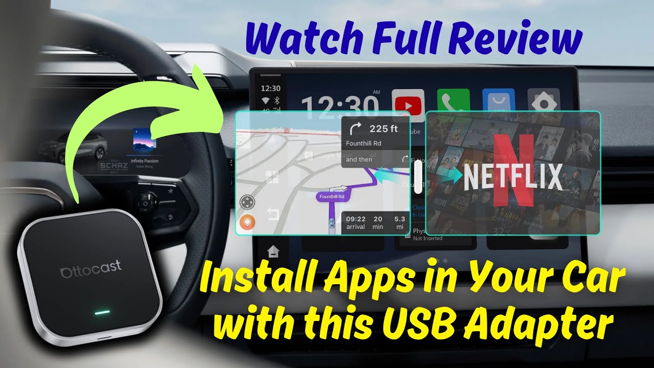 USB-адаптер Ottocast OttoAIBox E2 CarPlay Media | Установка приложений в автомобиль | Обзор распа...