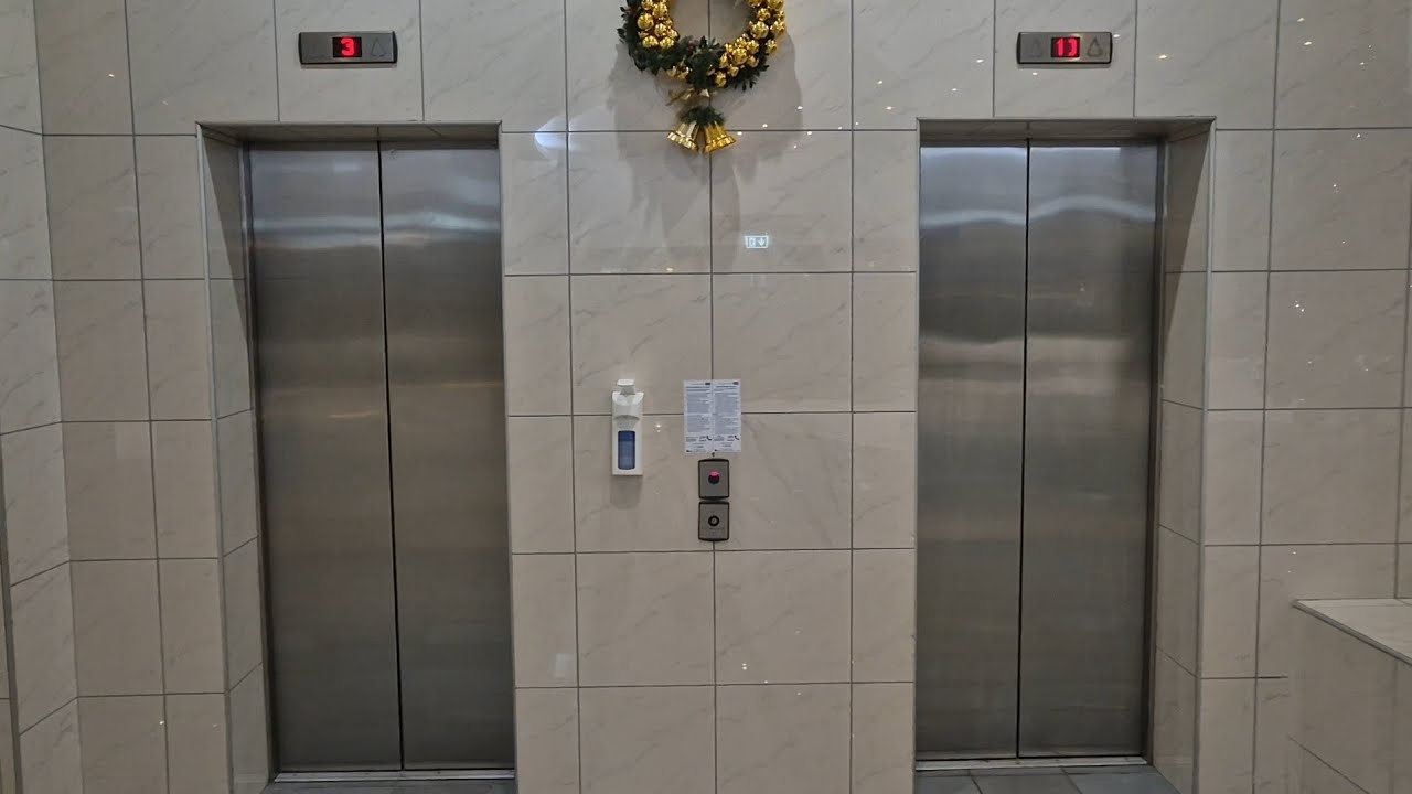 2 2002 high-rise Kone Sigma MonoSpace MRL traction elevators @ Hotel Continental Forum 4*, Arad, RO