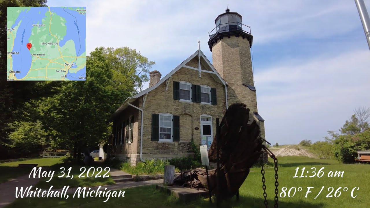 A Tour of White River Light Station in Whitehall, Michigan Built in 1875