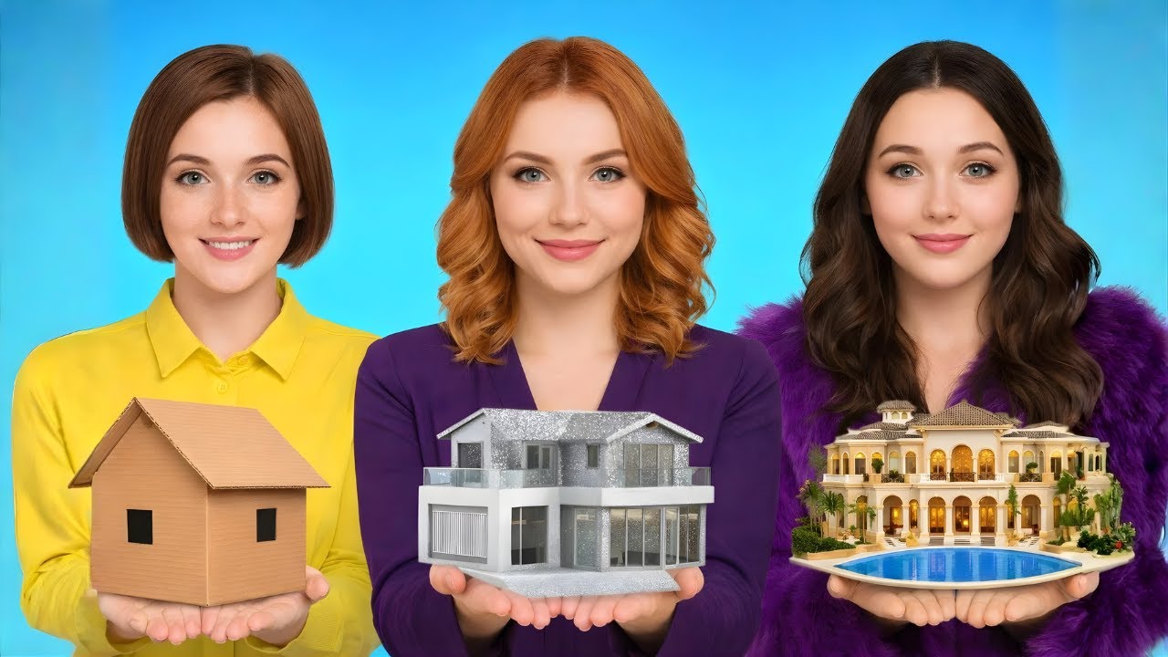 3 Styles , 3 Rooms ✨ 24 Hour Room Makeover Challenge!