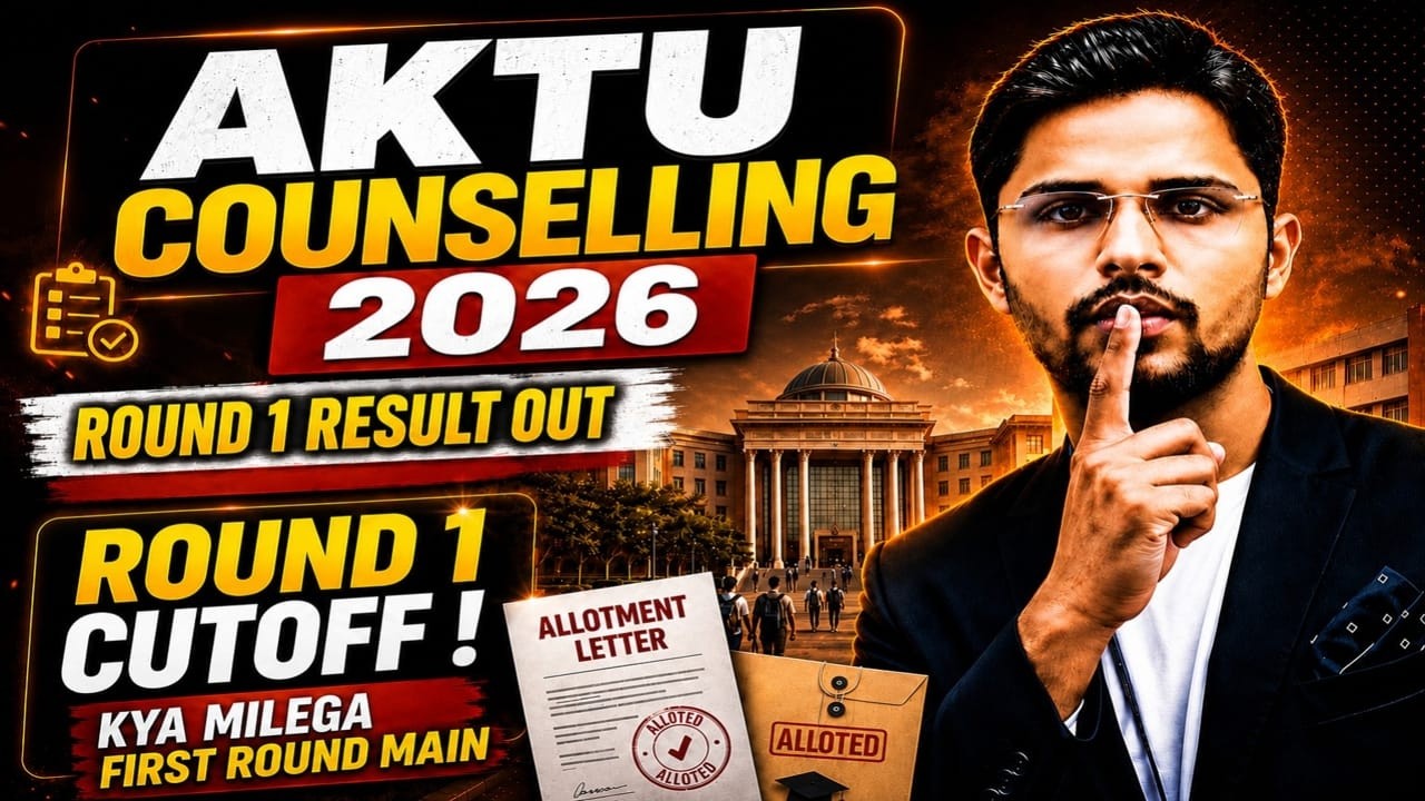 AKTU Counselling 2026 Round 1 Result Out! | AKTU Counselling 2026 Round 1 Detailed Cutoff | UPTAC