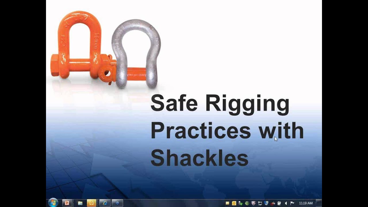 Safety Webinar: Proper Use of Shackles