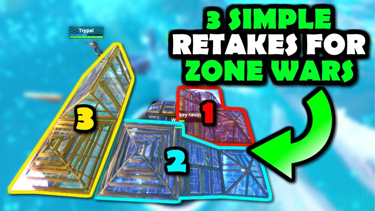 3 Simple RETAKES For ZONE WARS (Win More Matches!) Fortnite Battle Royale