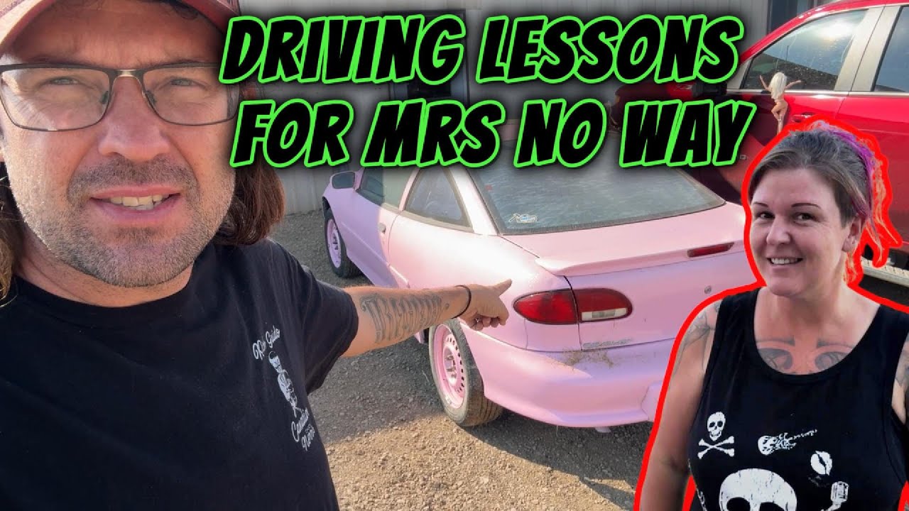 Driving Lessons In The Barbie Car