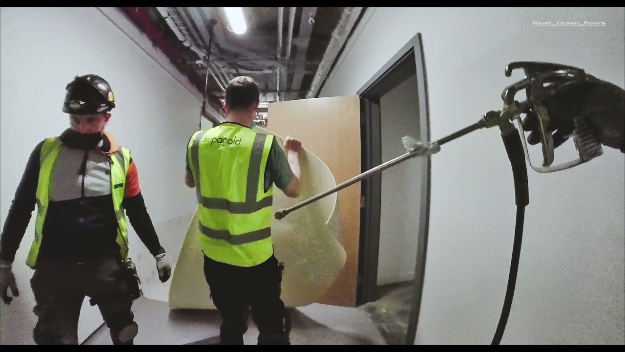 Forbo Sarlon 19db acoustic vinyl installation