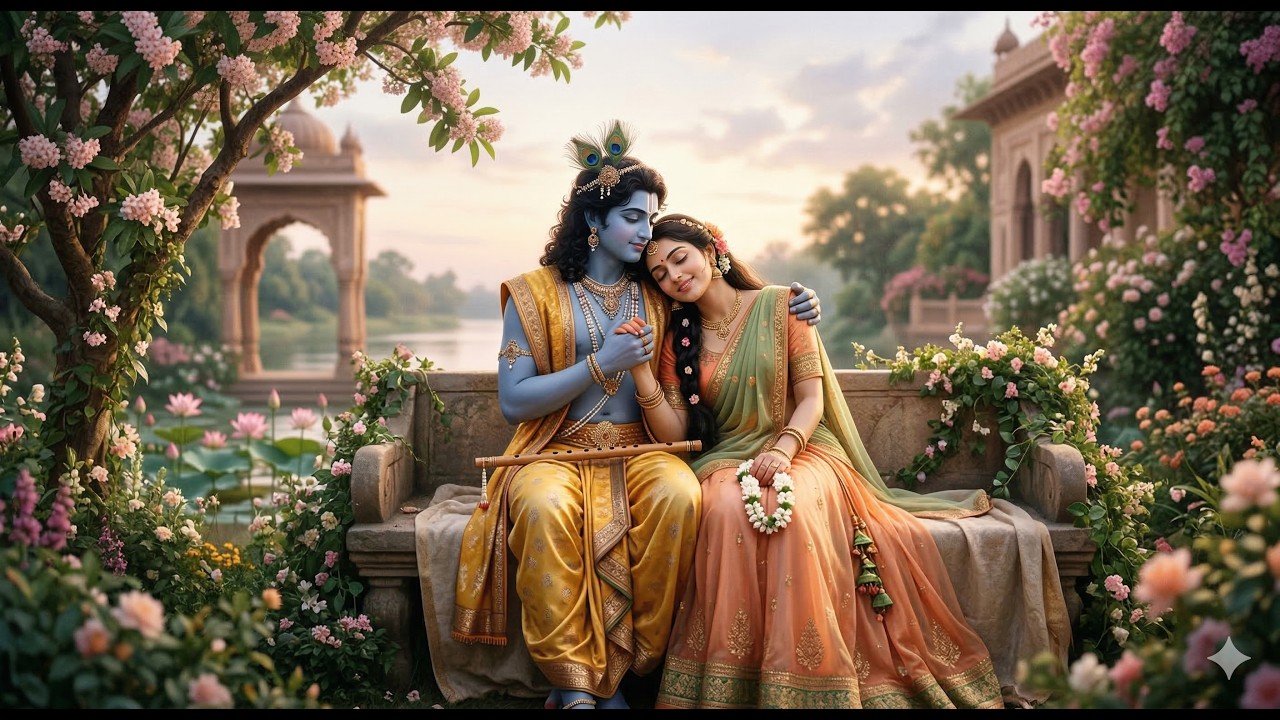 Radha Radha Naam Jap 24/7 | Radha Rani Bhajan | Radha Krishna Kirtan | Divine Meditation Music