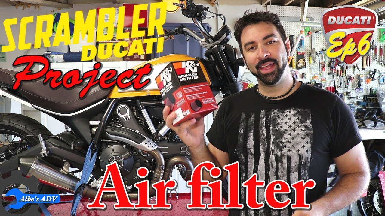 Замена воздушного фильтра Ducati Scrambler - проект Ducati Scrambler, эпизод 6