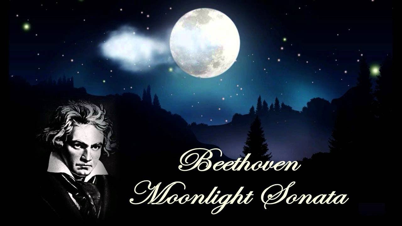 Beethoven, Moonlight Sonata.(Бетховен, Лунная Соната).