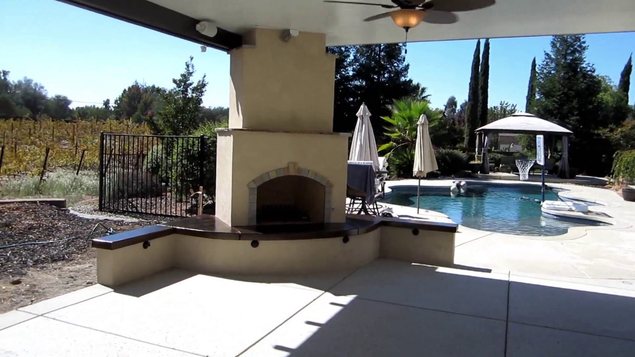 Granite Bay Outdoor Kitchen and Wood-burning Fireplace By GPT Construction Masonry & Design