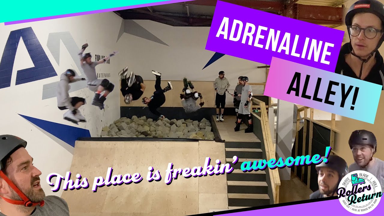 ADRENALINE ALLEY - An Awesome Skatepark For Aggressive Inline Skating? A Rollerblading Paradise!?
