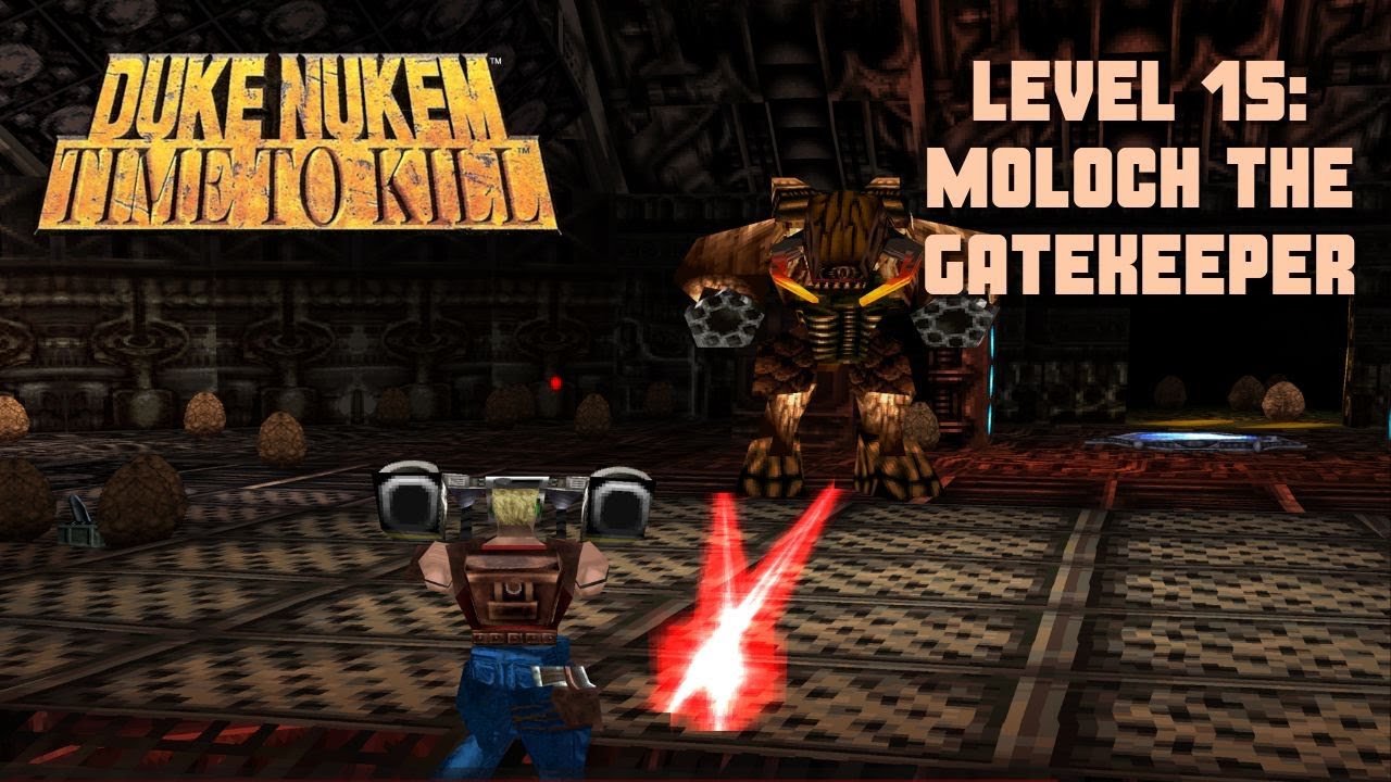 Duke Nukem: Time to Kill - Level 15: Moloch the Gatekeeper - Death Wish - No Deaths - PSOne