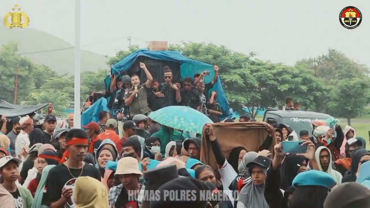 Pengamanan Aksi Unjuk Rasa di Wilayah Hukum Polres Nagekeo
