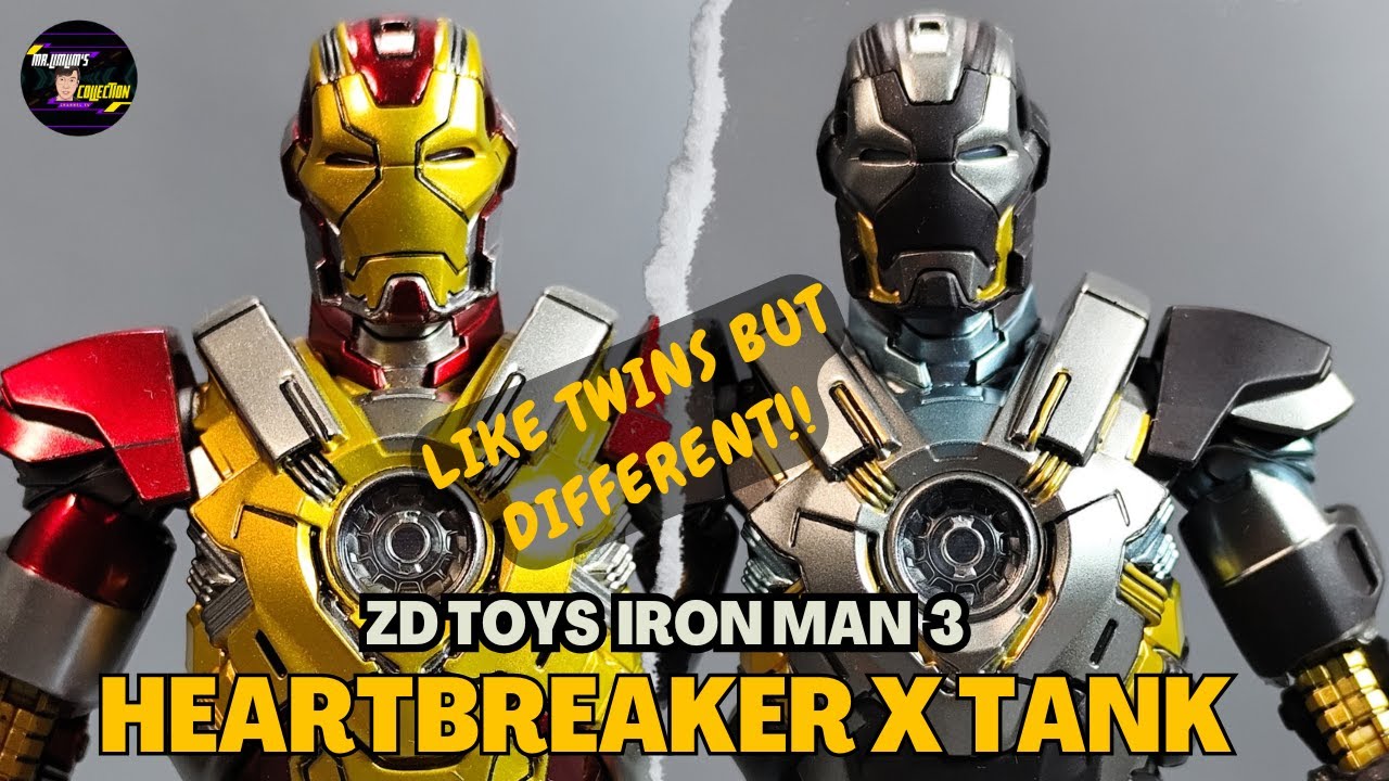 FIND THE DIFFERENCE?? Unboxing Zd Toys Iron Man Tank Mark 24 vs Heartbreaker