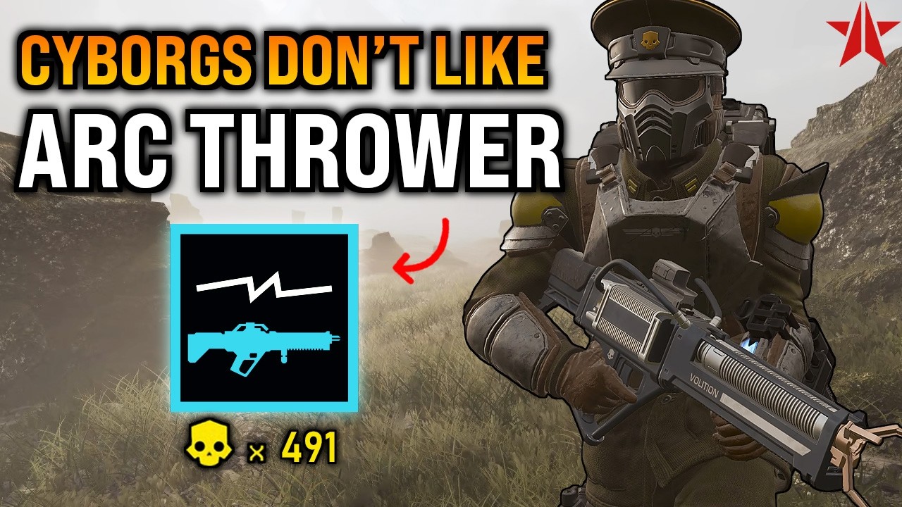 Helldivers 2 - Arc Thrower crowd controls CYBORGS! Super Helldive (SOLO Full Clear)