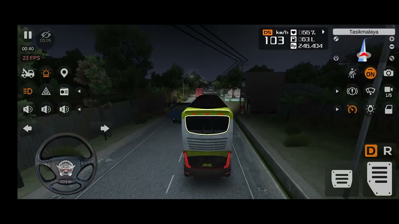 মাঝরাতে হাইওয়েতে বাস চালানো! 😱 | BUSSID Night Drive Challenge