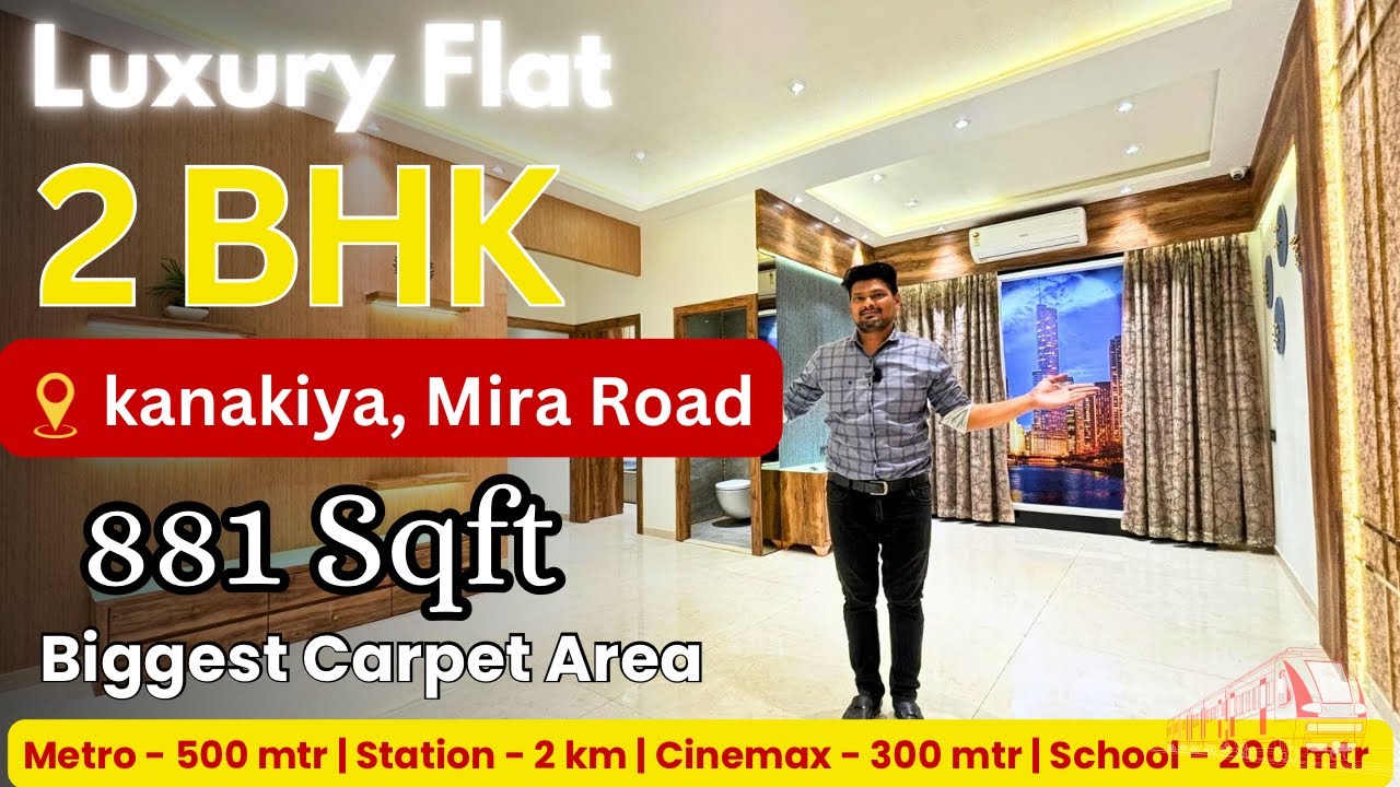 Best 2BHK Flats in Mira Road Near Metro | Affordable Luxury Homes 2025| Biggest Carpet.