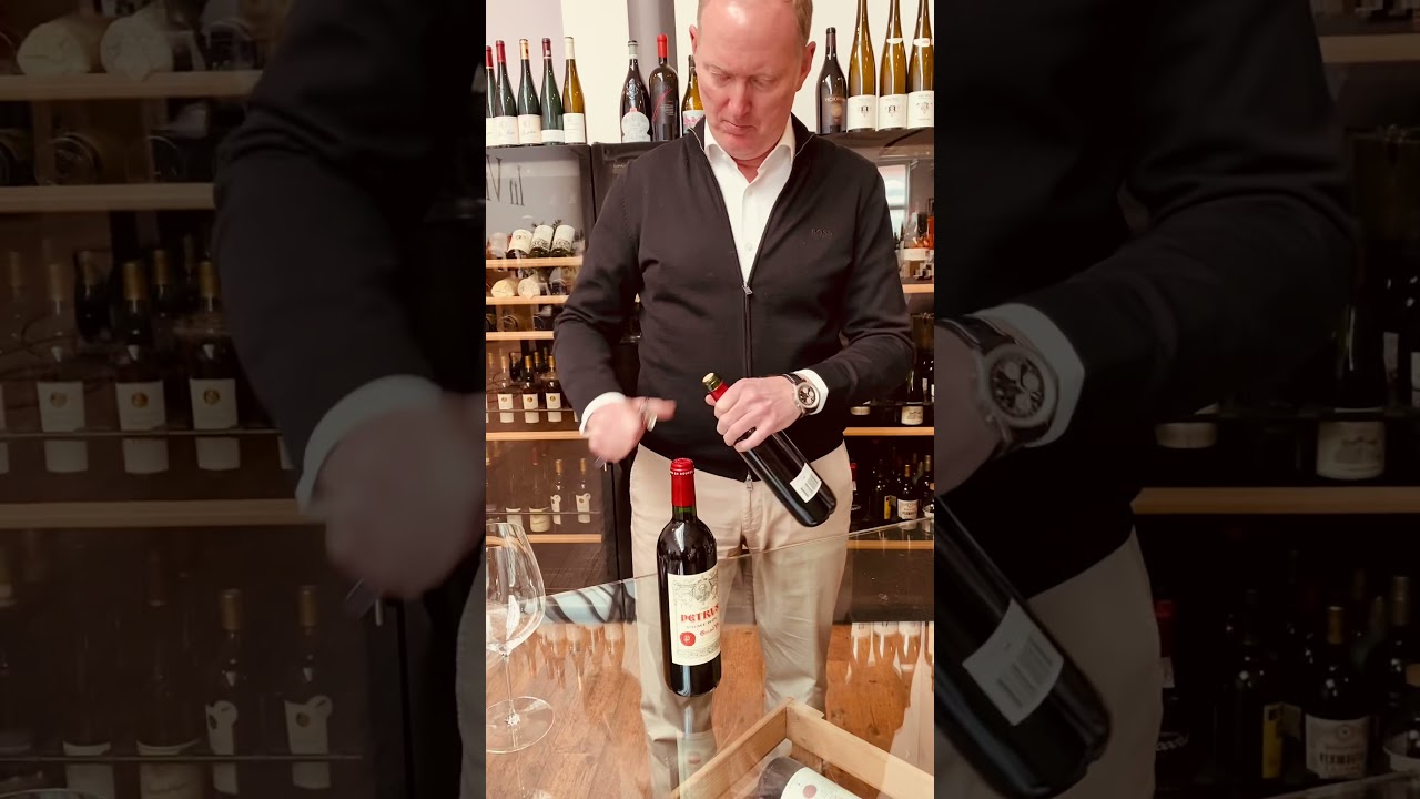 Château Petrus 1999 - Vorbereitung zum Dekantieren