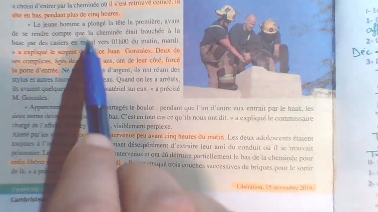 Pages 8 , 9 et 10 livre passerelle 3 éme année CSC