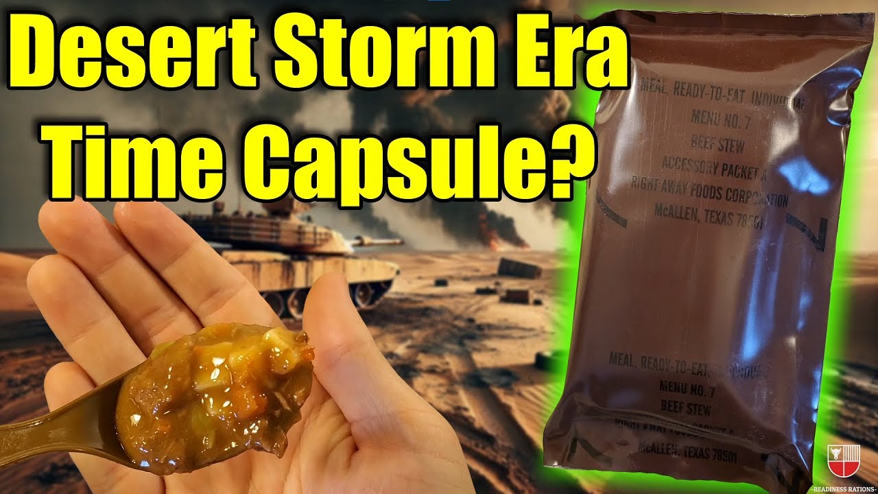 Taste Bud Time-Travel: 1992 MRE (Army Beef Stew) Vintage US Military Meal Ready To Eat Review