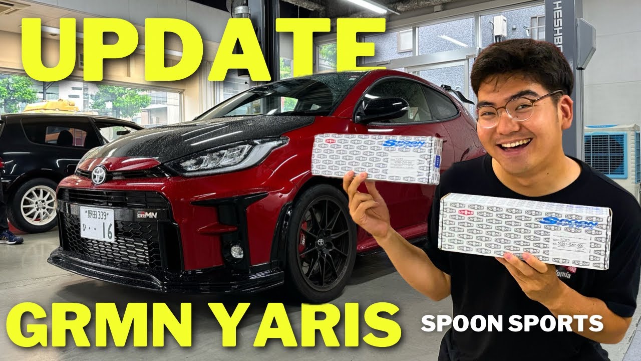 Установка «Жёсткого ошейника» на мой GRMN YARIS с помощью SPOON SPORTS!!