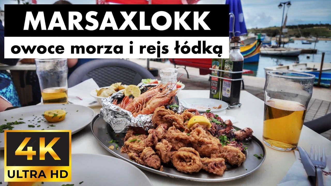 #124 🇲🇹 Marsaxlokk - owoce morza i rejs ł&oacute;dką | Najpiękniejsza wioska rybacka (4K Ultra HD)