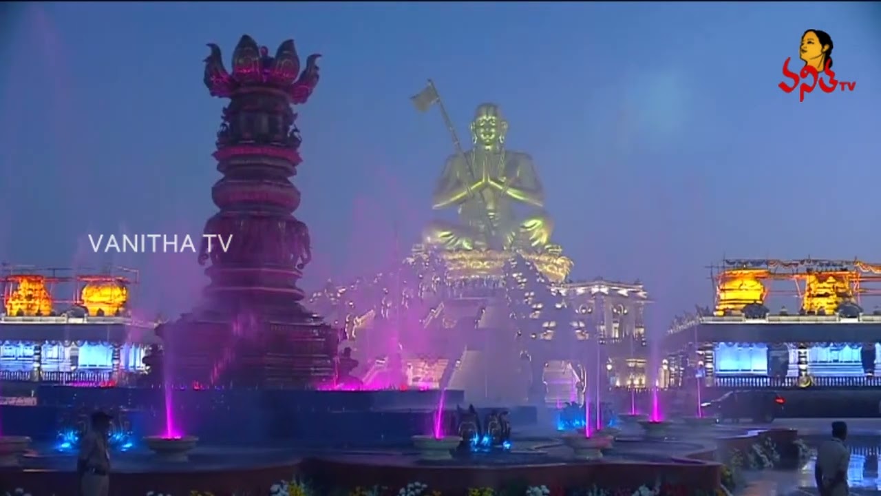 Statue of Equality Laser Show | Sri Ramanuja Sahasrabdi Samaroham | Vanitha TV