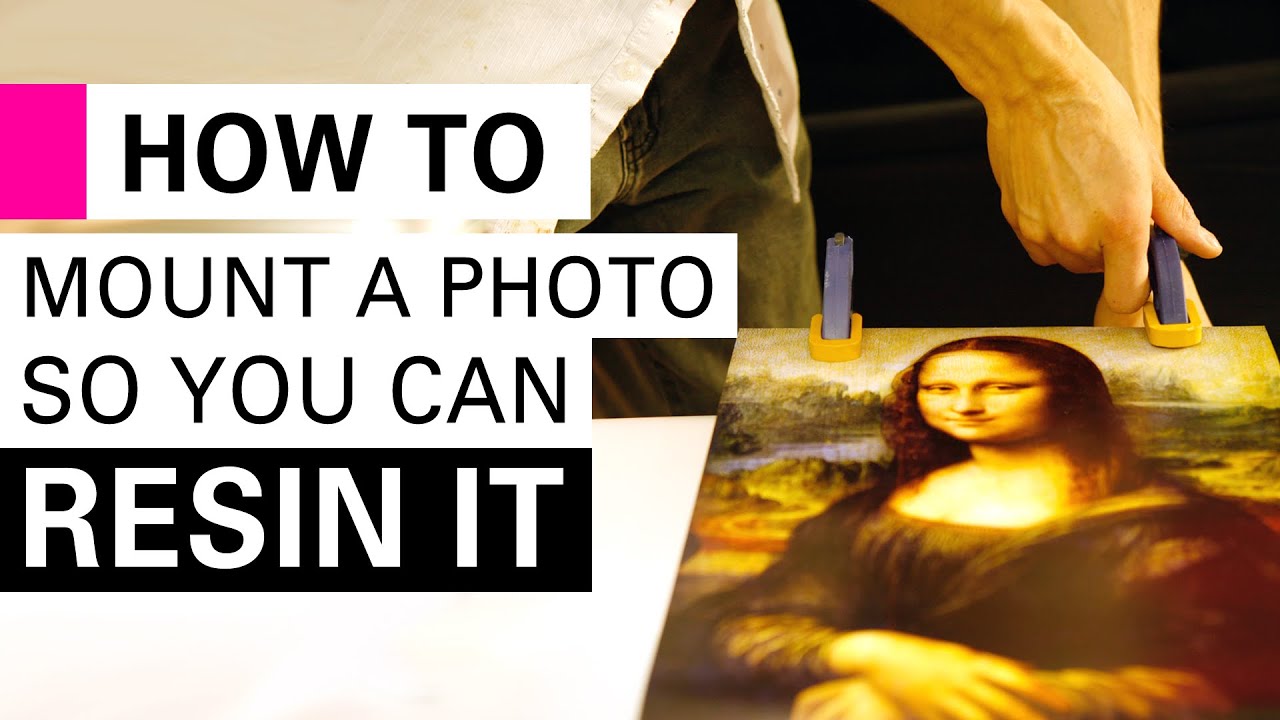 How to mount a photo so you can resin it
