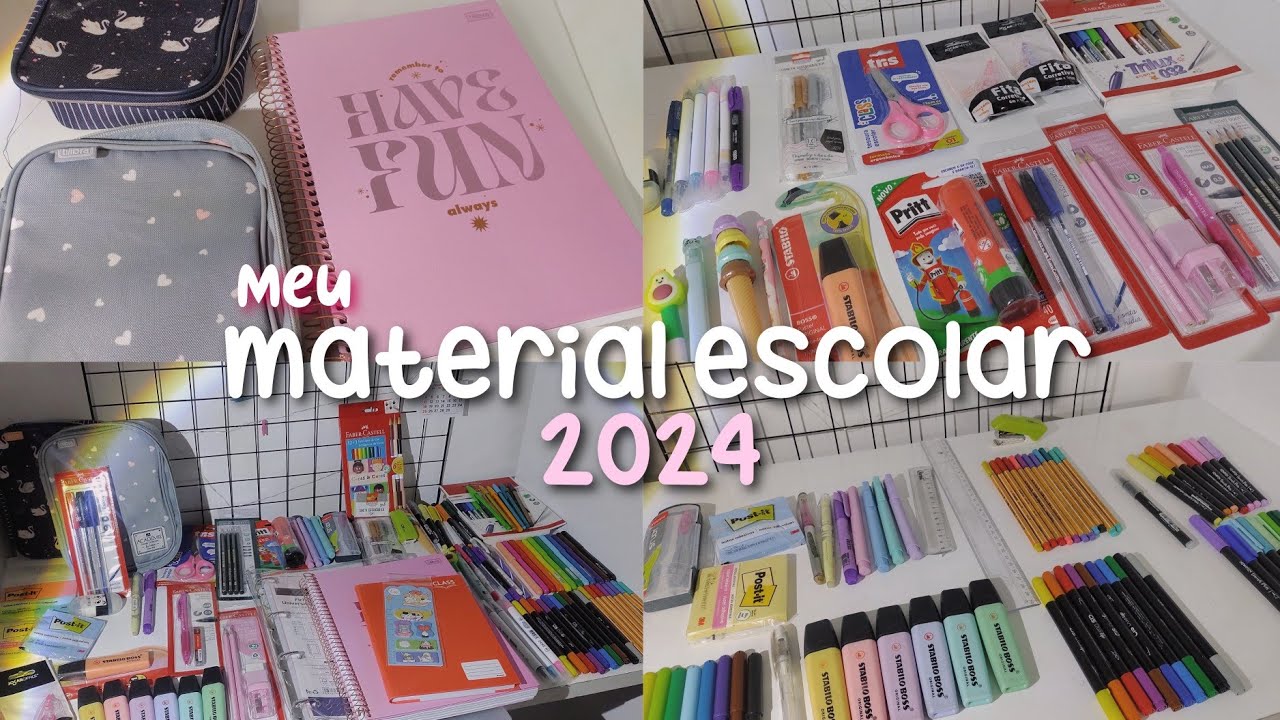 meu material escolar de 2024 ✨📚📍*2° ano do ensino médio