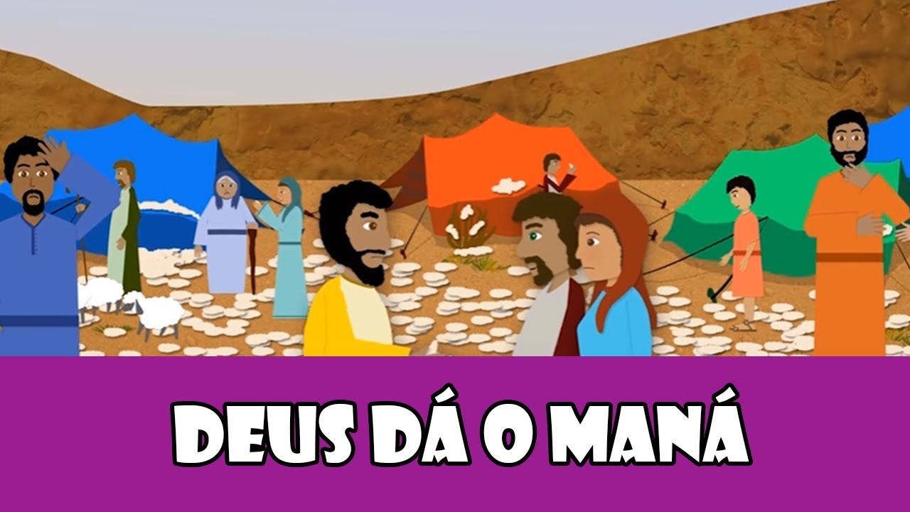 DESENHOS B&Iacute;BLICOS - DEUS D&Aacute; O MAN&Aacute;