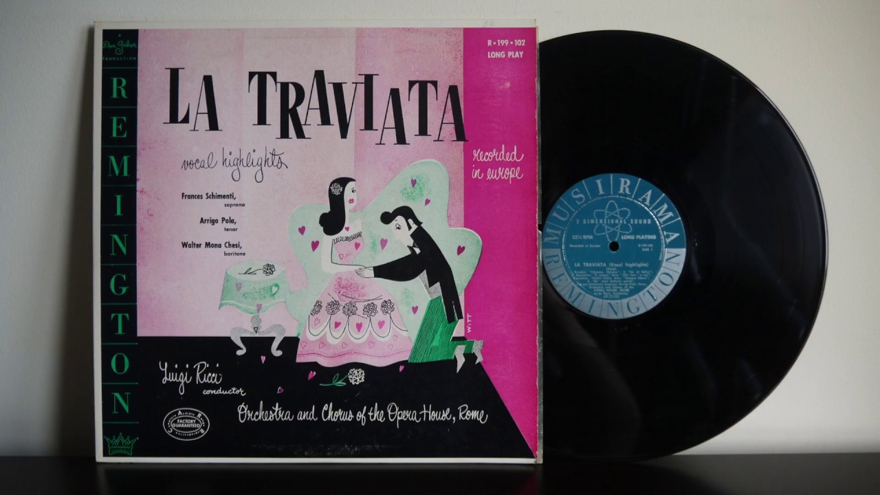 Verdi, Luigi Ricci &lrm;&ndash; La Traviata Vocal HIghlights Remington &lrm;&ndash; R 199 102
