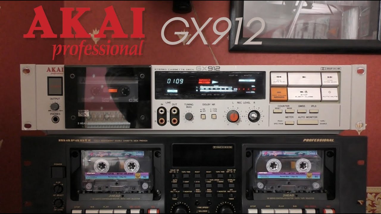 Кассетная дека Akai Professional GX912 с тремя головками — распаковка и быстрый тест
