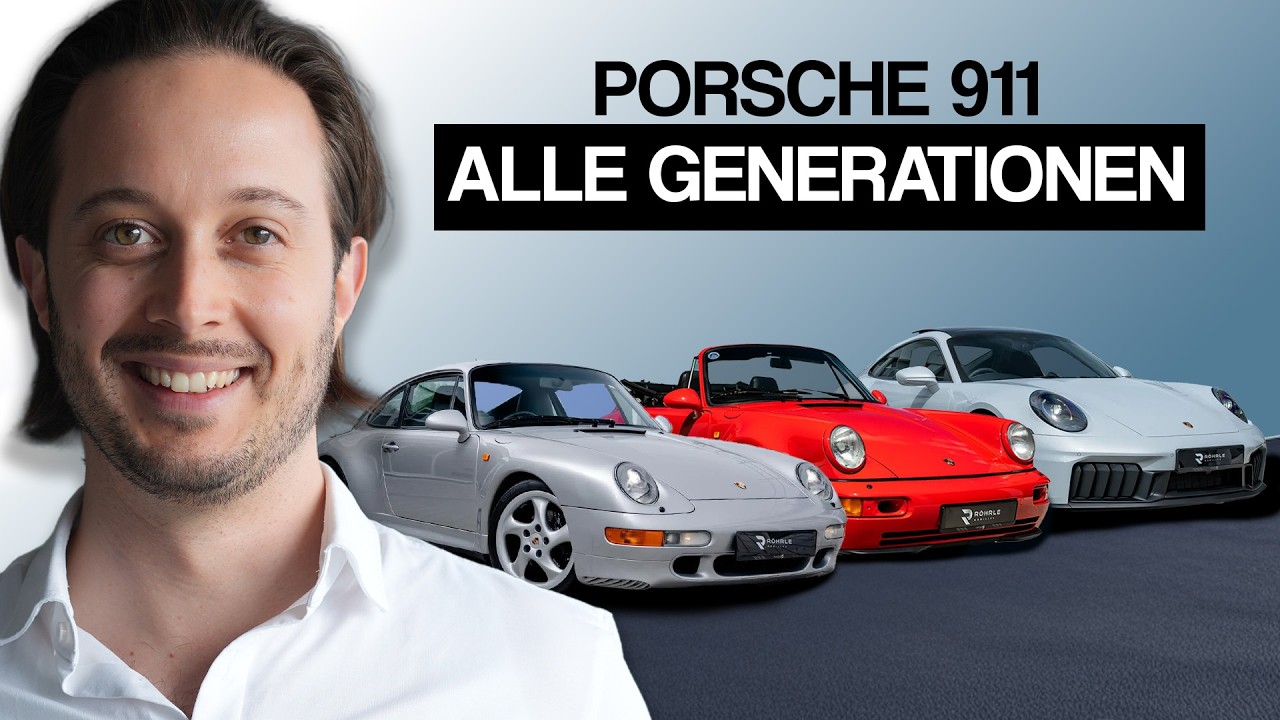 Porsche 911: Alle Generationen in 5 Minuten!