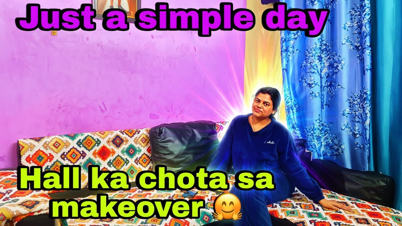Vlog#62# Mere hall ka chota samakeover#trendingvideo #viralvideo#lifestylevlog#entertament#homedecor