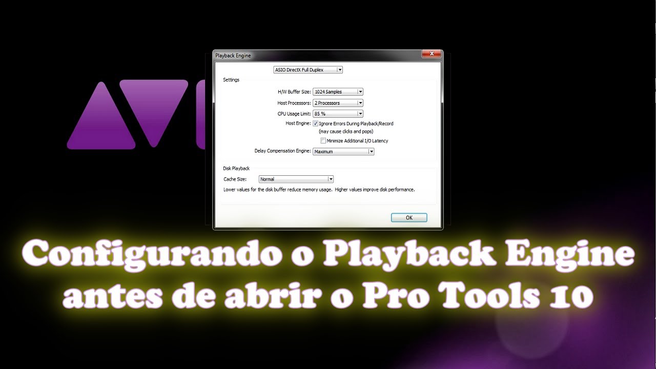 Configurando o Playback Engine antes de abrir o Pro Tools 10 - em Portugu&ecirc;s do Brasil