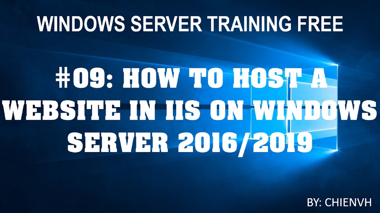 Windows Server | #09: Как разместить веб-сайт в IIS на Windows Server 2016/2019?