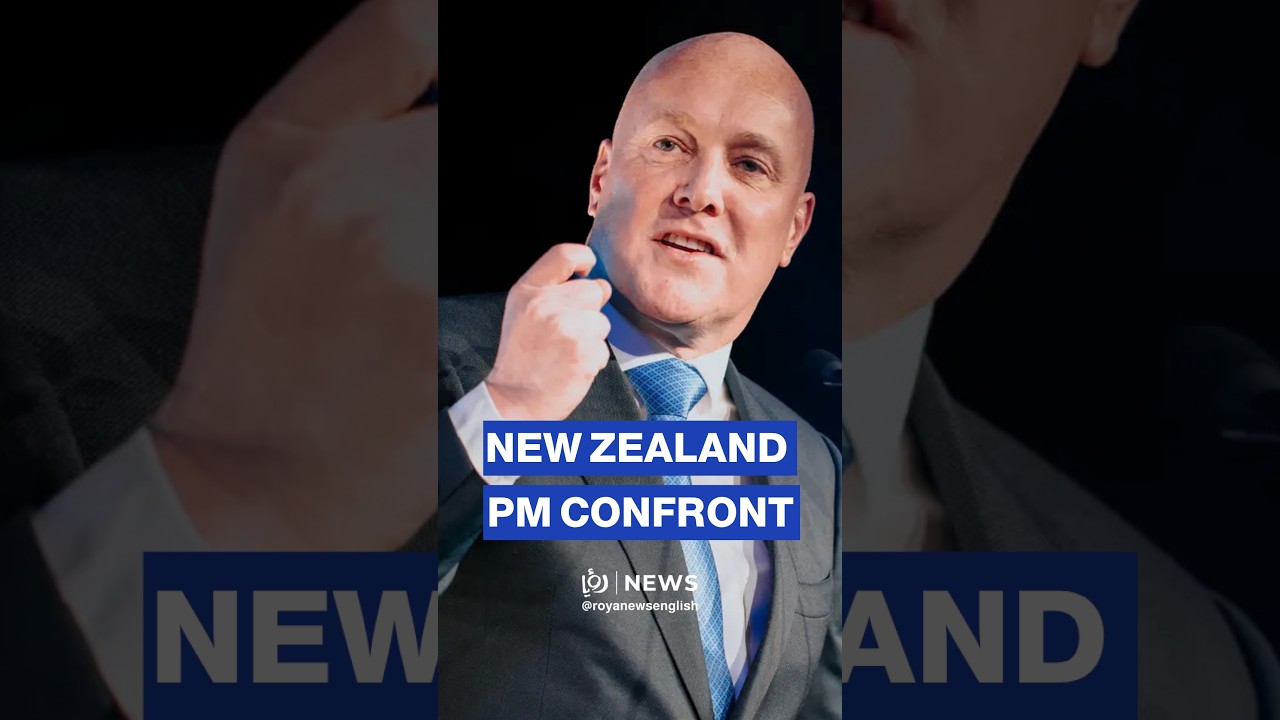 Pro-Palestinian activist confronts New Zealand PM