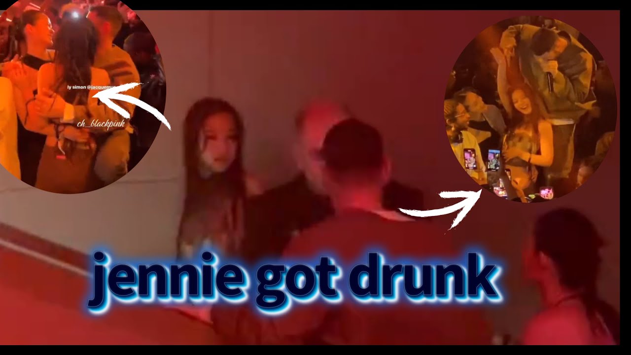 JENNIE BLOWS A KISS AND GOT DRUNK IN PARTY