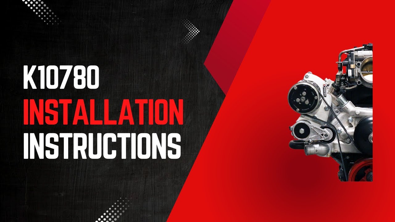 Kwik Performance K10780 LS Truck High and Tight Sanden Mini AC bracket Installation Instructions