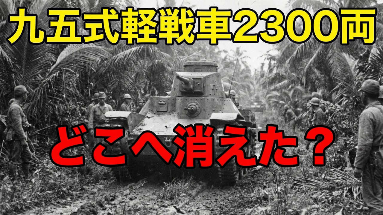 九五式軽戦車2300両はどこへ消えた？誰も語らない真実