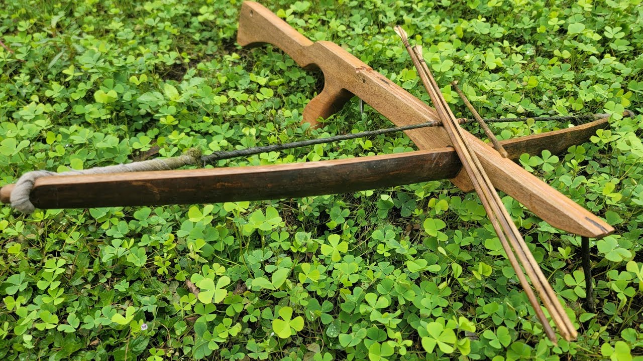 How to make a Crossbow and hunting Squirrel || Donald Lo
