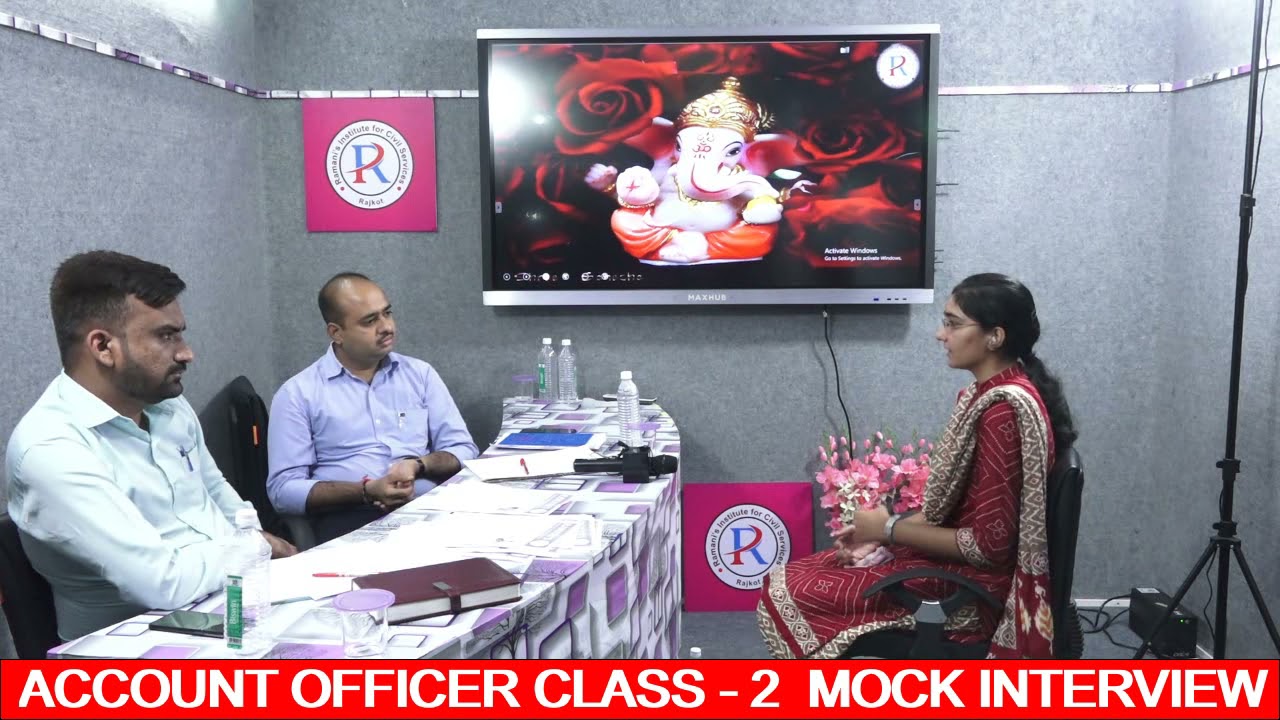 SHEETAL RANK 6 | MOCK 2 |ACCOUNT OFFICER CLASS - 2 | MOCK INTERVIEW | RAMANI'S INSTITUTE RAJKOT |