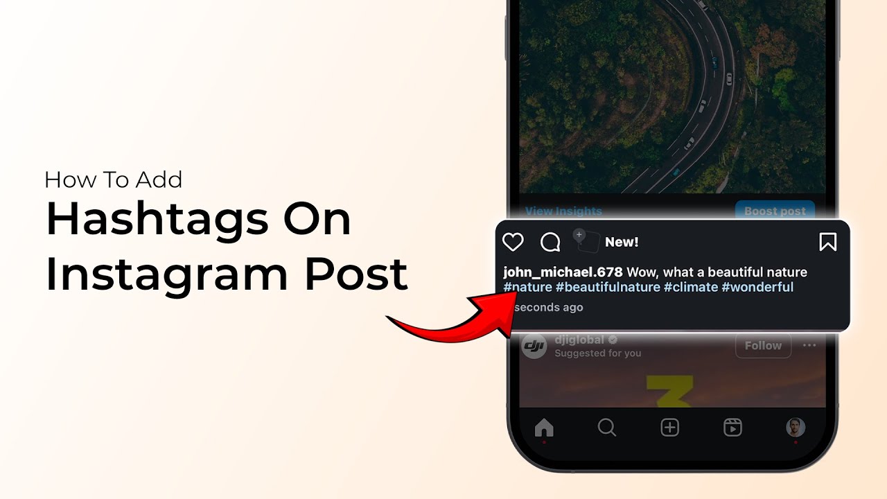 Как добавить хэштеги в публикацию в Instagram?